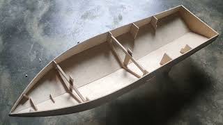 Cara membuat hull/body rc boat dari bahan triplek part | #rcboat