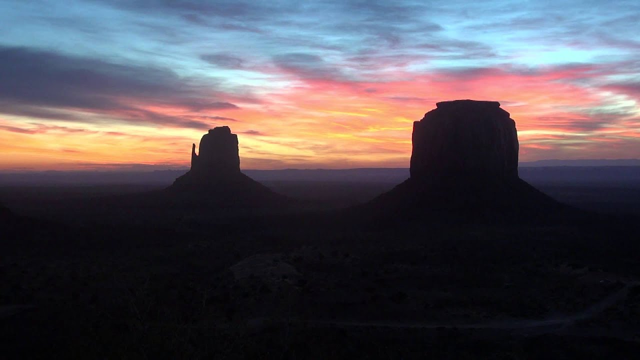 Coucher Et Lever De Soleil Sur Monument Valley Octobre 2012