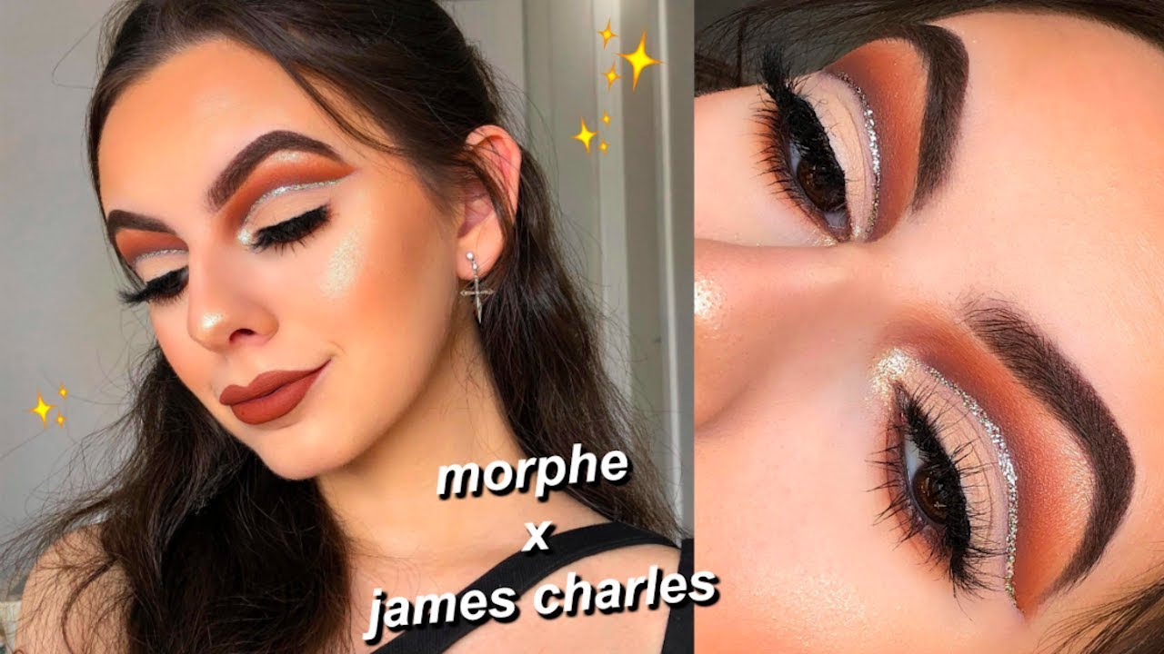 Morphe X James Charles Artistry Palette  Neutral Glam Eyeshadow Tutorial 