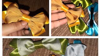 Beautiful Ribbon and silk bow pin🎀😍🎗.....easy boe pin making. ...