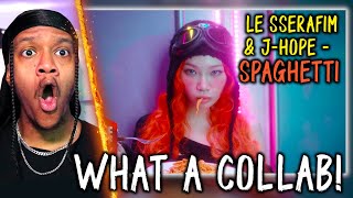 FIRST TIME WATCHING LE SSERAFIM FT. J-HOPE(from BTS) - SPAGHETTI REACTION