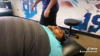 Dallas Chiropractor adjusts full spine