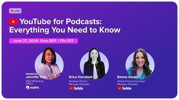 [LIVE REPLAY] Youtube for Podcasts: Everything You Need to Know