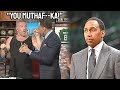 Pat mcafee  stephen a engage in vulgar argument leading to pats banning on first take