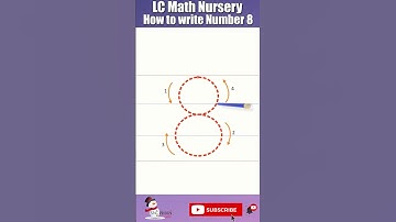 LC Math Nursery  | How to write Number 8 | Shorts Video | Snowman Publishers | 2023 8