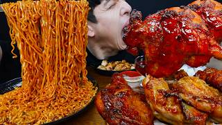 ASMR 간짬뽕 & BBQ자메이카 & 굽네장각구이 & 볼케이노장각구이 & 추추스테이크 먹방 SPICY NOODLES & BBQ CHICKEN REAL SOUND MUKBANG