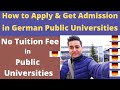 How to Get 100% Admission in Germany Public Universities 2022! No Tuition Fee !Study Free in Germany