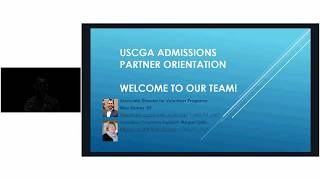 USCGA Admissions Partner Webinar - New Partner Orientation October 2018