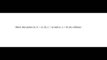 Condition of collinearity of three points using Determinant