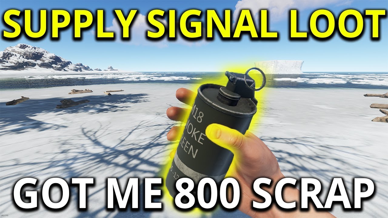 Supply Signal loot Made Me 800 Scrap Rust Solo Survival Gameplay