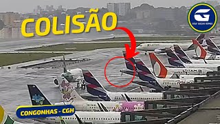 Thumbnail for VEJA O MOMENTO EXATO DA COLISÃO ENTRE AS AERONAVES DA LATAM EM CONGONHAS - ÁUDIO FORA DE SINCRONISMO
