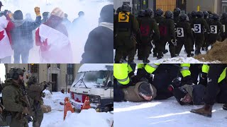 Police continue operations to remove protesters from Parliament Hill