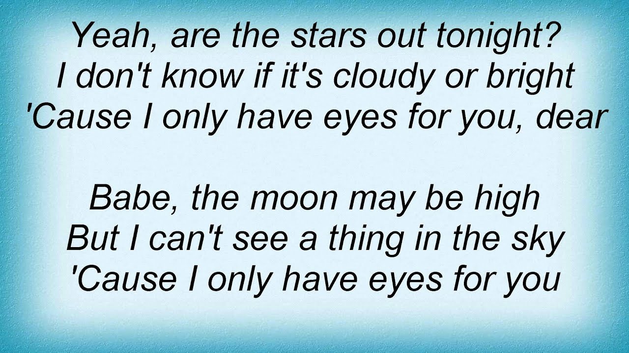 Louis Armstrong I Only Have Eyes For You Lyrics YouTube