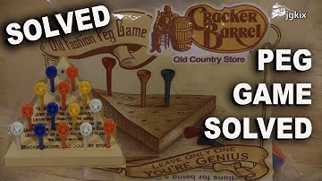 SOLVED Peg Board Game Cracker Barrel