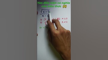 Tìm điều kiện có nghĩa của biểu thức - Tìm điều kiện xác định - vd3 #toan9 #studywithme #tapxacdinh