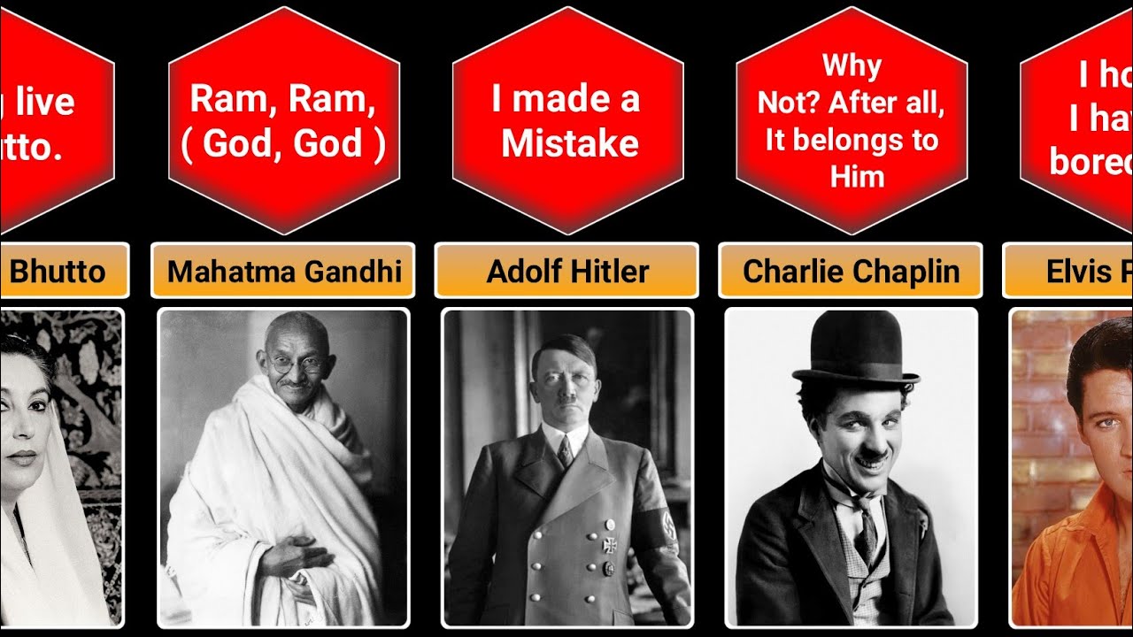 Celebrities Last Words Before Death - YouTube