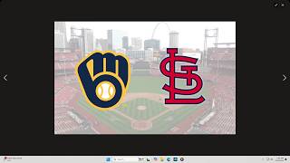 Baseball Statie-Pro, Brewers vs Cardinals Suppan vs Wellmeyer, pitcher's duel Esp. 122