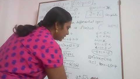 JNTU BTech M2 Maths Chapter higher order differential equation. How to solve the problem of f (D)y=0