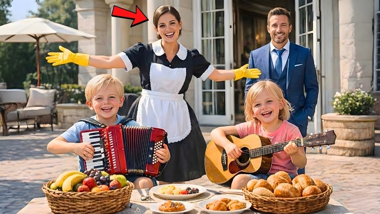 EL MILLONARIO VIUDO LLEGÓ TEMPRANO A CASA Y VIO A SU EMPLEADA HACIENDO ALGO INESPERADO CON SUS HIJ