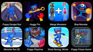 Puppy Escape Run, Huggy Pin, Merge Monster Army, Blue Monster, Monster Run 3D, Poppy Playtime screenshot 3