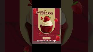 Cup Cake poster design tutorial in photoshop | Khurshid Khadija । Digital Marketer