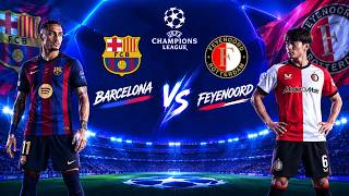 Download Lagu FC Barcelona vs Feyenoord Rotterdam | UEFA Champions League Highlights | PES 2026 ⚽🔥