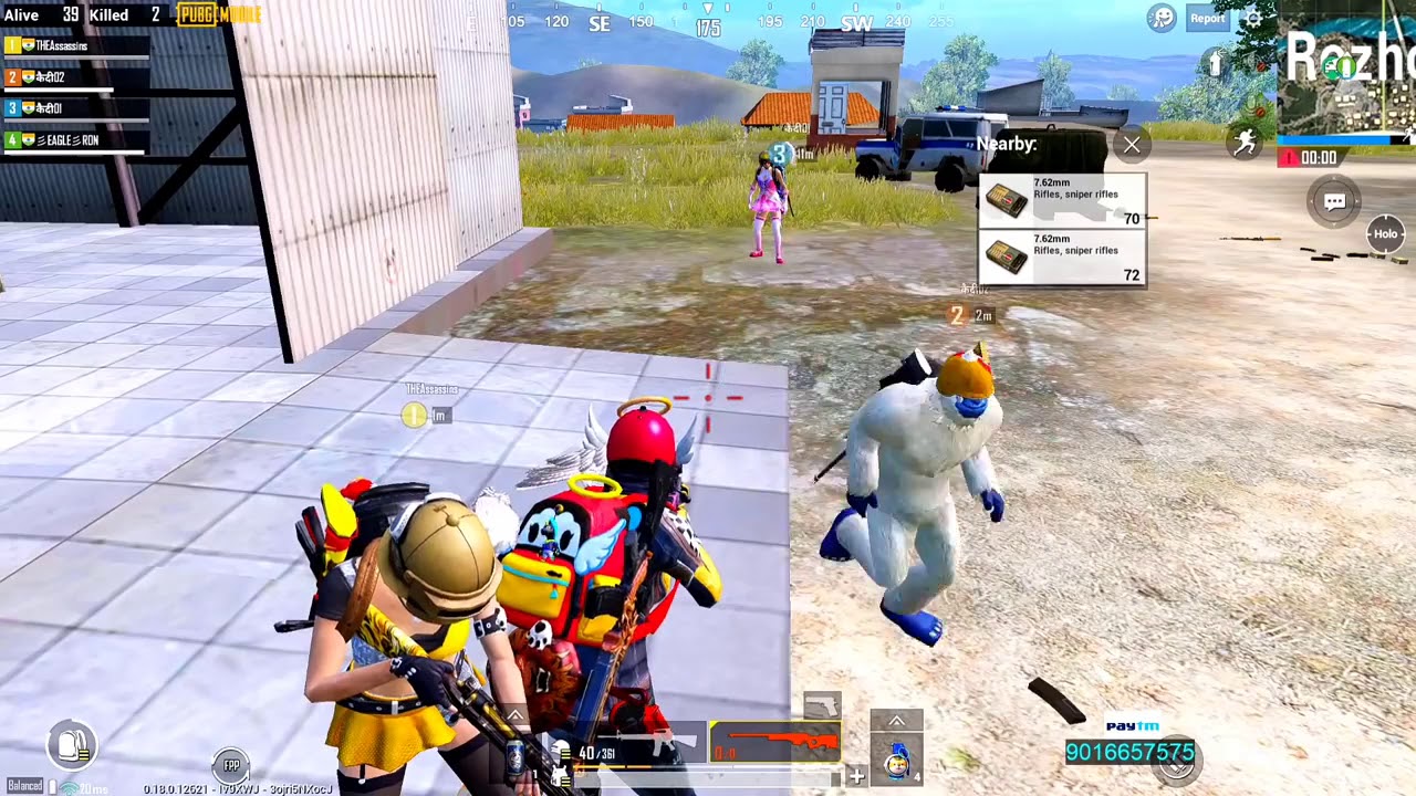 PLAYING WITH RANDOM SQUAD INTENSE MATCH CHICKEN DINNER - YouTube