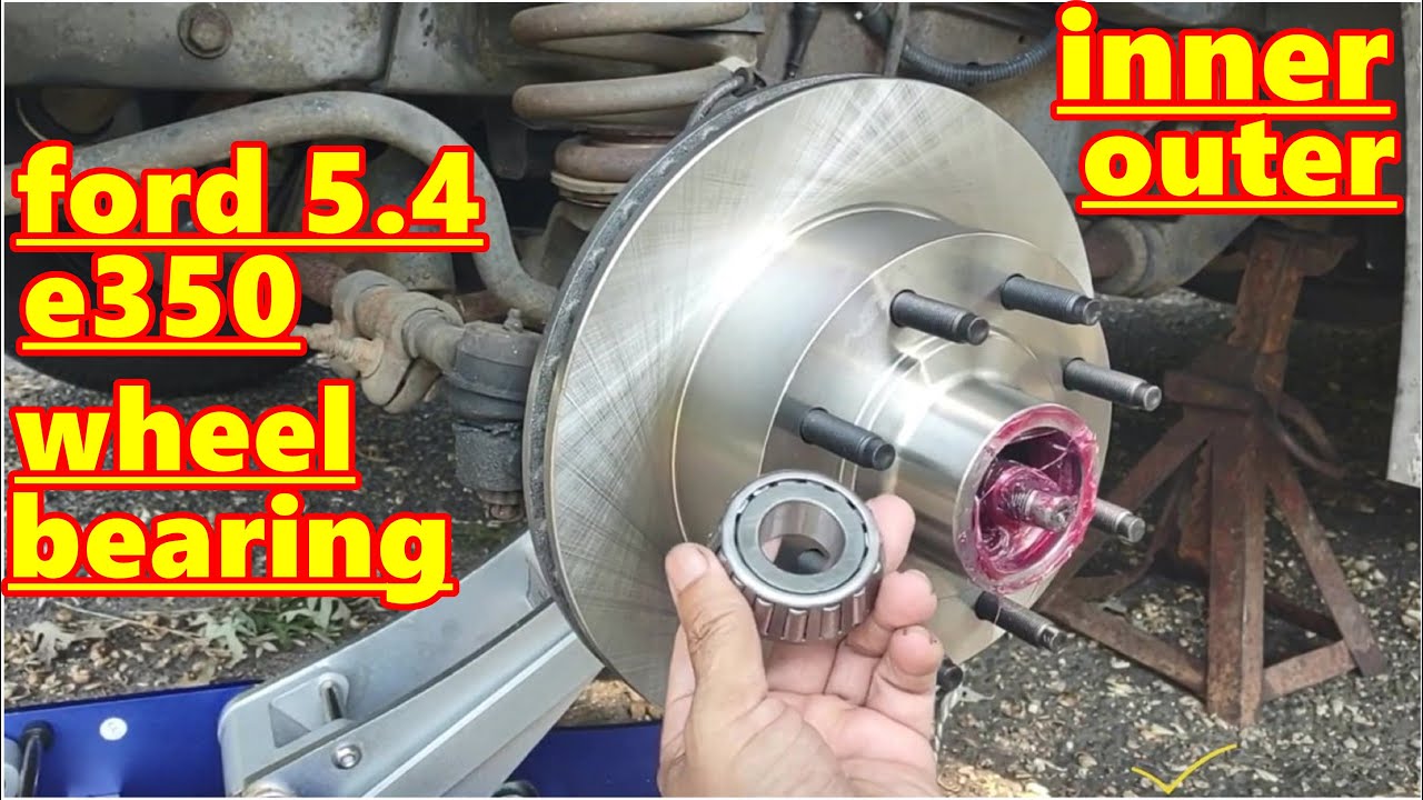 ford e350 van front wheel bearing replacement how to replace brake pads rotos and wheel bearing