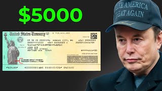 5000$ Musk DOGE Stimulus Checks! Can You Get It?