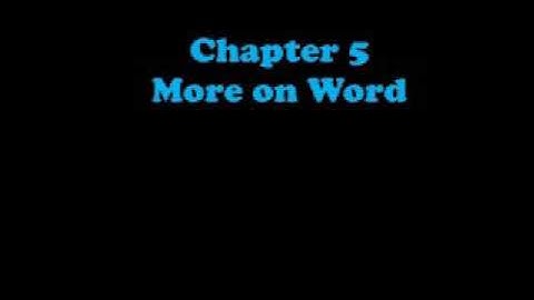 Class 5 chapter 5 More on Word part 1
