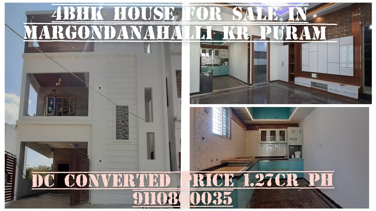 4BHK 1200SQ FT INDEPENDENT HOUSE FOR SALE IN MARGONDANAHALLI PRICE 1.27CR PH 9110800035 YouTube
