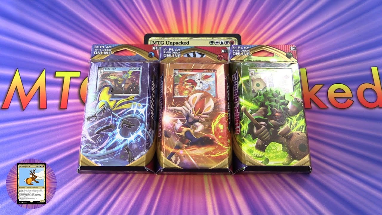 Pokemon Sword & Shield Theme Decks Unboxed! - YouTube