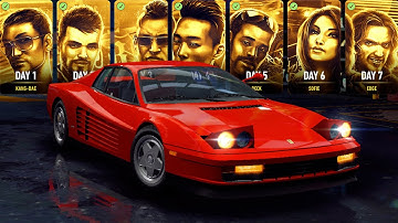 Ferrari Testarossa DAY 7 NFS No Limits Crew Trials Gameplay Walkthrough