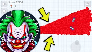 9999x FASTER REVERSE MACRO SPLIT in Snay.io (Agar.io Mobile)