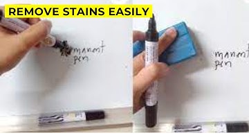5 Effective Methods to Remove Permanent Marker Stains | Tips for Cleaning Sharpie Marker Marks