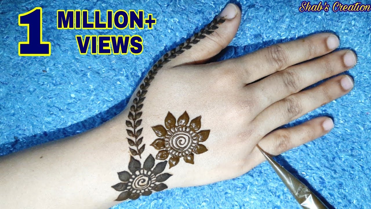 New Easy and Stylish Mehndi Design For Hand || Eid Special Mehndi ...