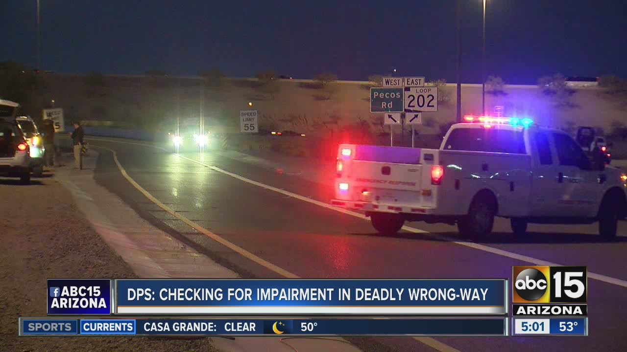 DPS investigating impairment in deadly wrong way crash Tuesday - YouTube