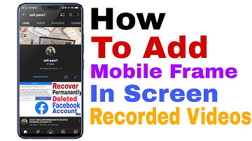 How To Add Mobile Frame In Screen Recordings | How To Edit Screen Recording Videos with Mobile Frame