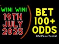 Football Prediction Today 19-07-2025 | Soccer Predictions today | Football Tips