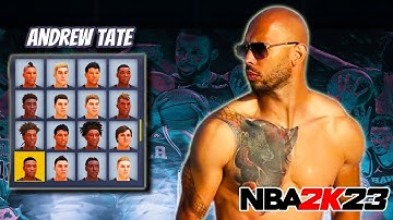 Andrew Tate Gezicht Creatie in NBA 2K23: Creëer Top G