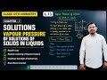 Class 12th chemistry chapter -1 solutions L -13 vapour pressure of solutions of solids in liquids