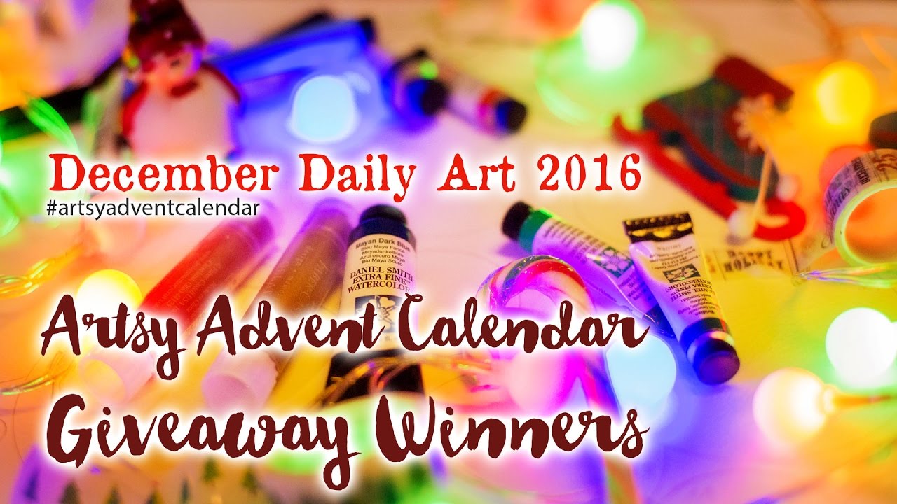artsy-advent-calendar-2016-the-giveaway-winners-youtube