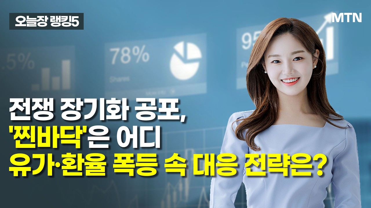 [오늘장 랭킹5] 전쟁 장기화 공포, '찐바닥'은 어디? 유가·환율 폭등 속 대응 전략은? / 머니투데이방송 (증시, 증권)