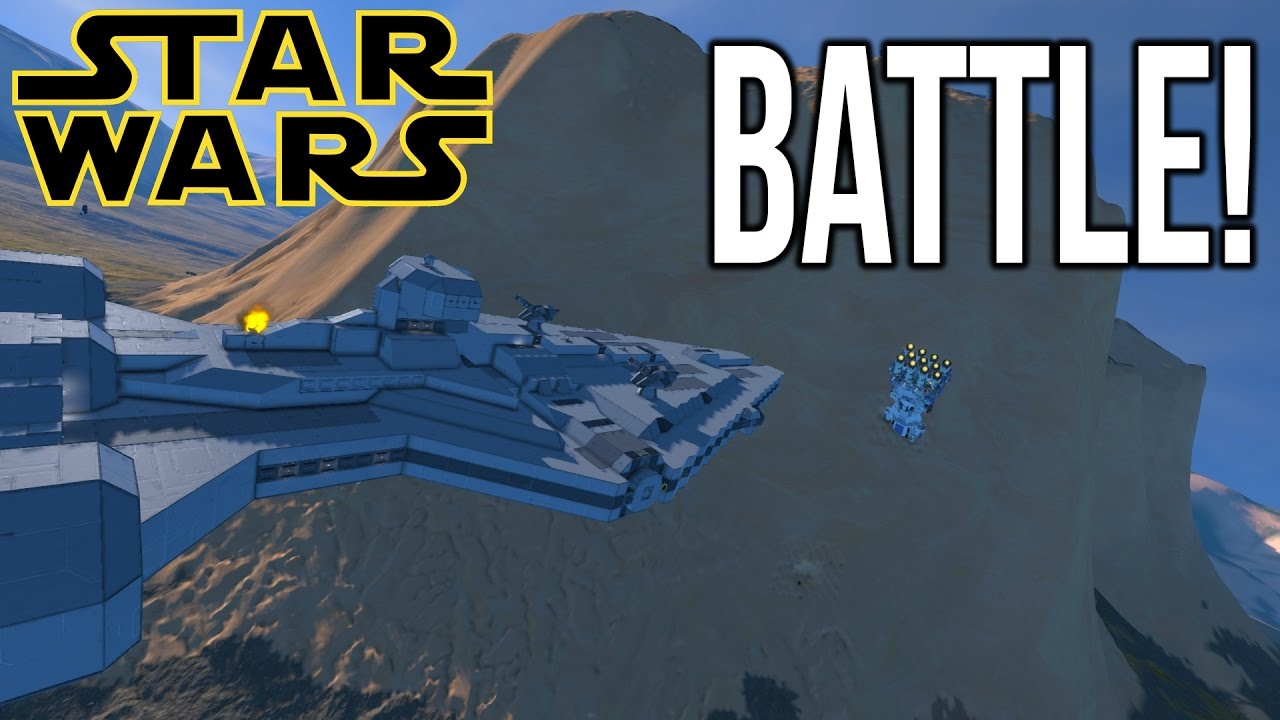 Space Engineers - STAR WARS BATTLE! - REBELS vs EMPIRE! - YouTube