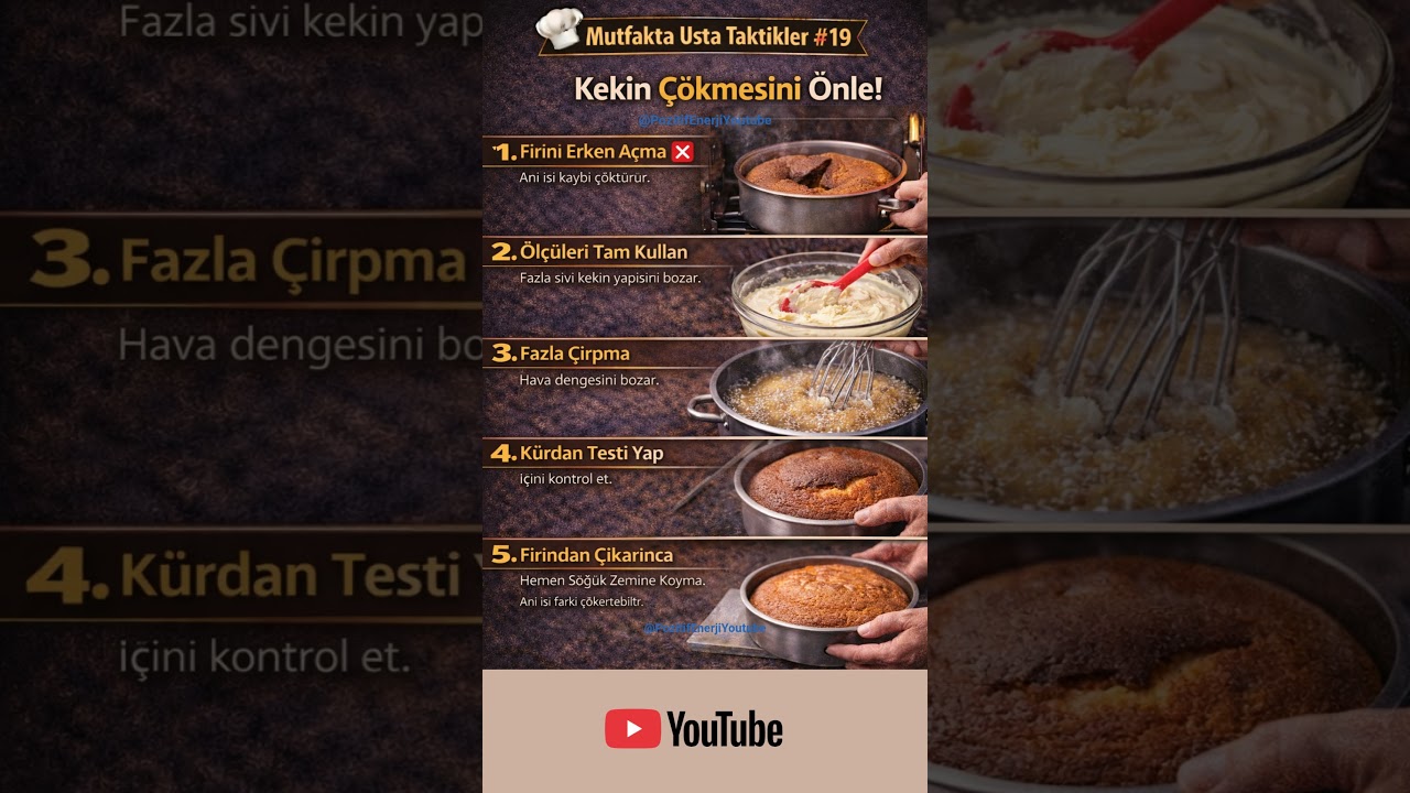 Kek Neden Çöker? 5 Kritik Hata! 🎂🔥#mutfaktataktikler#kek#kekpüfleri#mutfaksırları Kek Neden Çöker? 5 Kritik Hata! 🎂🔥#mutfaktataktikler#kek#kekpüfleri#mutfaksırları