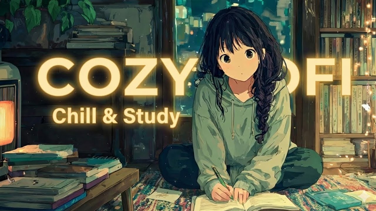 Cozy & Quiet Late Night Room Lofi Hip Hop 🌙 ️ To Help You Focus & Study ...