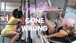 Burning Leg Day - 1St Day Back In The Gym Since Vacay Oops