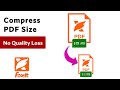 How to Compress PDF File Size without Losing Quality 2026 (Foxit PDF Editor Tutotrial)