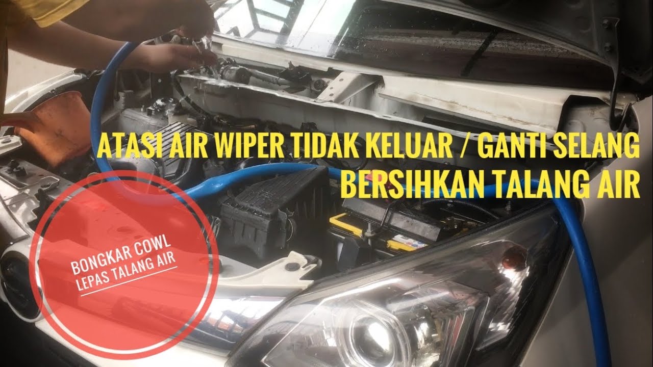 Lepas cowl bersihkan talang air sigra calya agya ayla