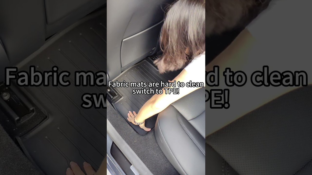 Fabric mats are hard to clean switch to TPE!